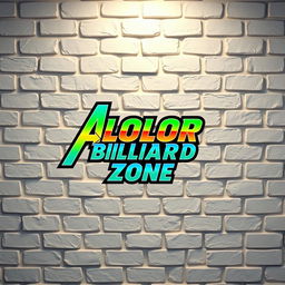 A detailed image showcasing a textured, 3D white brick wall as the backdrop