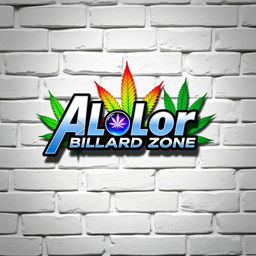 An artistic image featuring a textured, 3D white brick wall as the background
