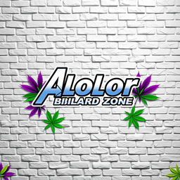 An artistic image featuring a textured, 3D white brick wall as the background