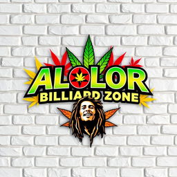 A dynamic image featuring a textured, 3D white brick wall as the backdrop