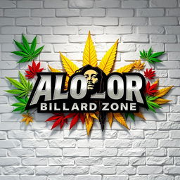 A dynamic image featuring a textured, 3D white brick wall as the backdrop
