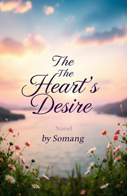 A captivating book cover design for a novel titled 'The Heart's Desire'