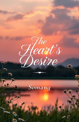 A captivating book cover design for a novel titled 'The Heart's Desire'