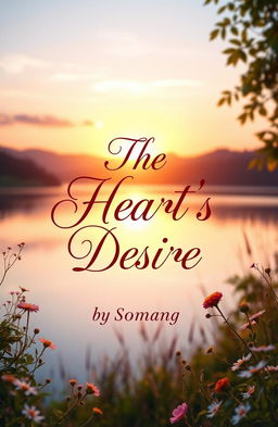 A captivating book cover design for a novel titled 'The Heart's Desire'
