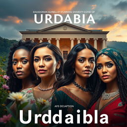 A movie poster featuring a striking background of a museum set in the stunning biodiversity of Urdaibai