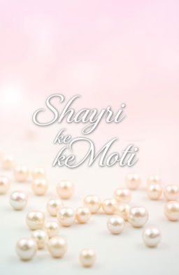 A beautiful book cover design for a poetry collection titled 'Shayri ke Moti'