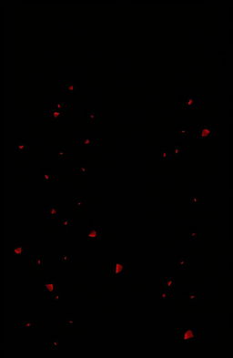 A deep black background that does not contain any white color, with subtle touches of red scattered throughout, creating a striking contrast