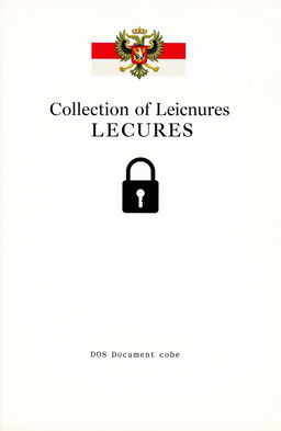 A title page for a classified information collection titled 'Collection of Lectures'