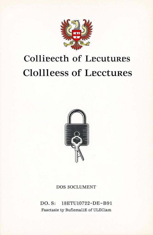 A title page for a classified information collection titled 'Collection of Lectures'