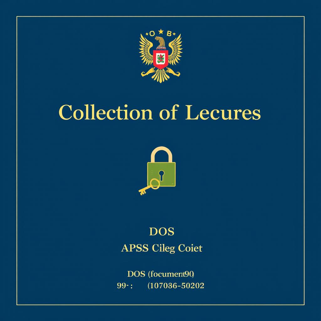 A title page for a classified information collection titled 'Collection of Lectures'