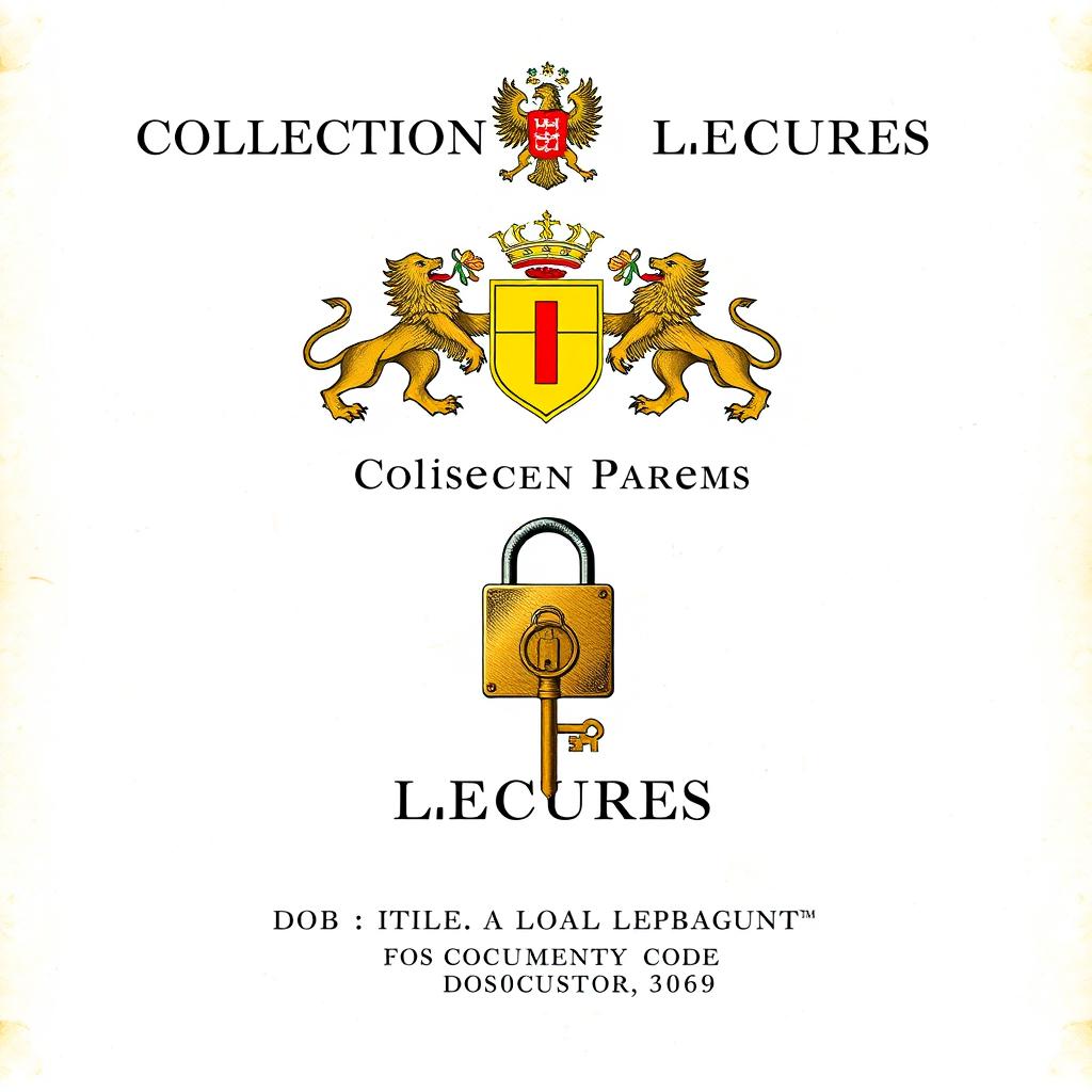 A title page for a classified information collection titled 'Collection of Lectures'