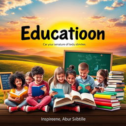 A visually striking educational book cover designed to capture the essence of learning and exploration