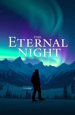 The Eternal Night title designed with elegant typography, set against a fantasy-like Nordic winter landscape