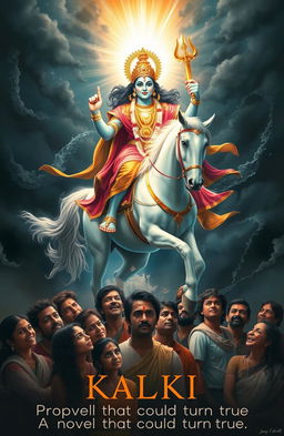 A poetic and imaginative depiction of Kalki, the prophesied future incarnation of the Hindu god Vishnu
