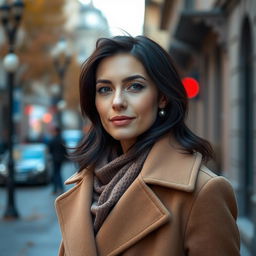 A 32-year-old European woman with natural beauty and no makeup, showcasing her authenticity