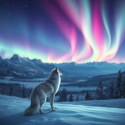 A fantasy winter night scene titled "The Eternal Night" elegantly styled
