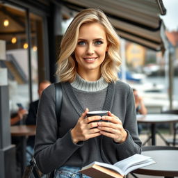 A 35-year-old woman embodying the ideal of beauty and confidence for a Danish man