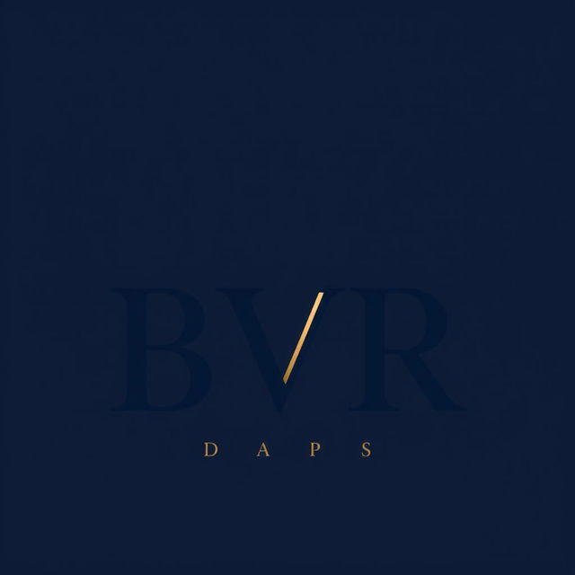 A sleek and modern logo design for 'BVR Drapes'