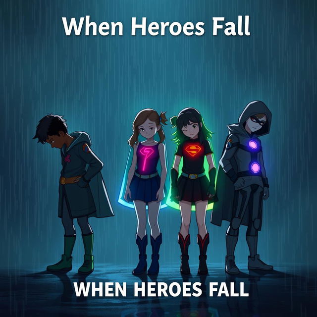 A dark and moody scene representing the story "When Heroes Fall"