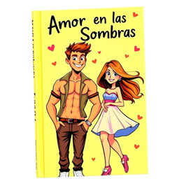 A vibrant and colorful book cover featuring an attractive, muscular teenage boy with a charismatic smile, showcasing his toned physique in a trendy outfit