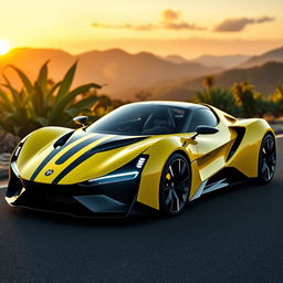 A modern and sleek Brazilian sports car design featuring the Lobini H1