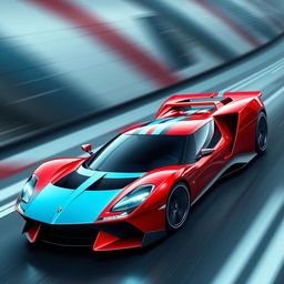 A modern and sleek design for a Brazilian sports car model, specifically the Miura X8, featuring a low profile, aerodynamic body shape with sharp angles and a streamlined silhouette