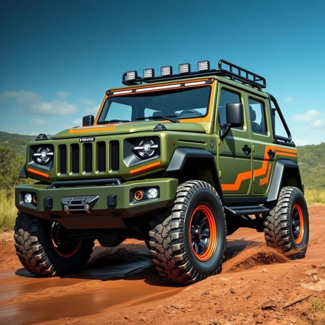 A contemporary and rugged design for the Brazilian Troller Pantanal, showcasing its powerful and adventurous character