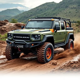 A contemporary and rugged design for the Brazilian Troller Pantanal, showcasing its powerful and adventurous character