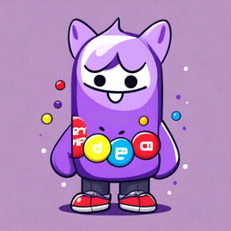 2D cartoon depiction of Discord's mascot, Wumpus, wearing a signature purple Discord hoodie