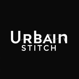 A sleek and modern logo for 'Urban Stitch' featuring the brand name in bold, stylized typography