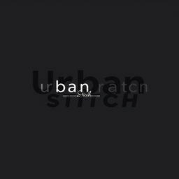 A sleek and modern logo for 'Urban Stitch' featuring the brand name in bold, stylized typography