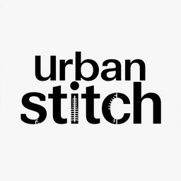 A sleek and modern logo for 'Urban Stitch' featuring the brand name in bold, stylized typography