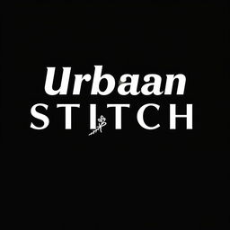 An elegant and modern logo design for 'Urban Stitch', featuring sleek lines and a contemporary style