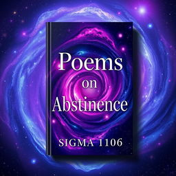 A visually striking book cover for 'Poems on Abstinence' by Sigma 1106
