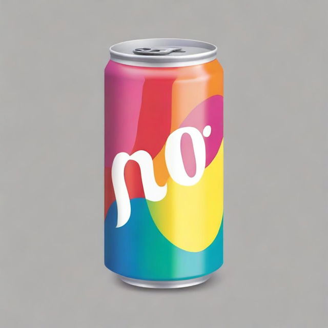 An image representing a soda can called 'Pop', with a colourfully refreshing design sprayed across.