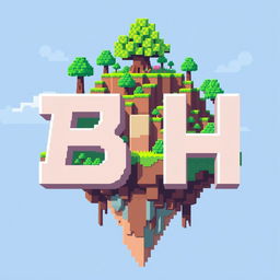 A 32x32 pixel art icon showcasing the letters 'B' and 'H' arranged in a cascading style