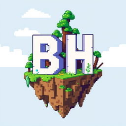 A 32x32 pixel art icon showcasing the letters 'B' and 'H' arranged in a cascading style