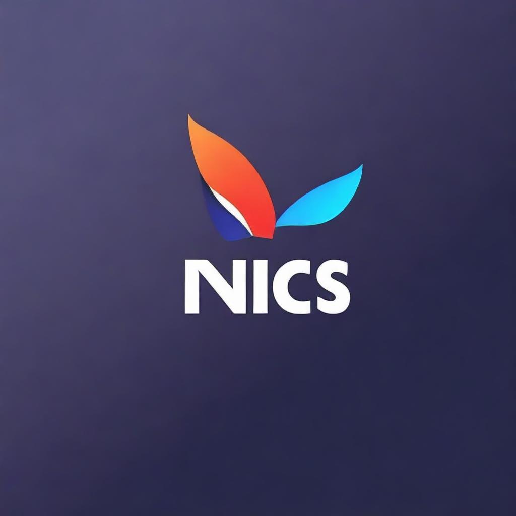 Generate a 3D logo with the name 'NICS', showcasing creativity and professionalism.