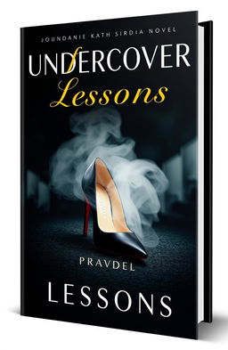 A captivating book cover for a novel titled 'Undercover Lessons'