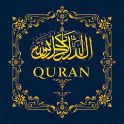 A stunning book cover design for the oldest manuscript of the Quran, attributed to Golam Mahammad