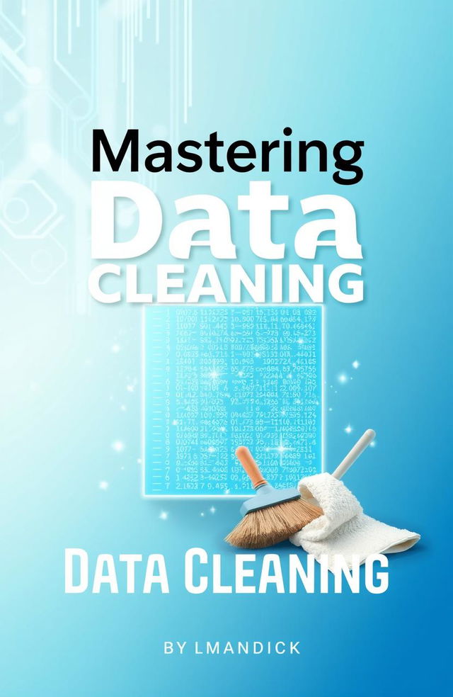 A book cover design focused on data cleaning in the field of data analysis