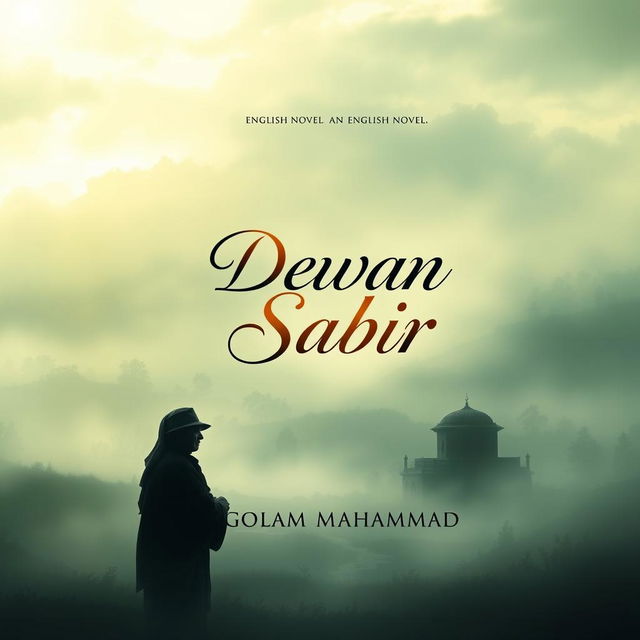 A captivating book cover design for an English novel titled 'Dewan Sabir' by Golam Mahammad