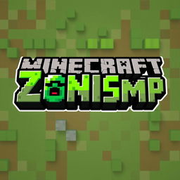 A logo design featuring the text 'ZonixSmp' in a Minecraft theme