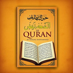 A captivating book cover design for the research book titled 'Oldest Manuscript of Quran', authored by Golam Mahammad