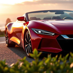 An elegant Nissan NSX showcasing its sleek, aerodynamic design in a stunning outdoor setting