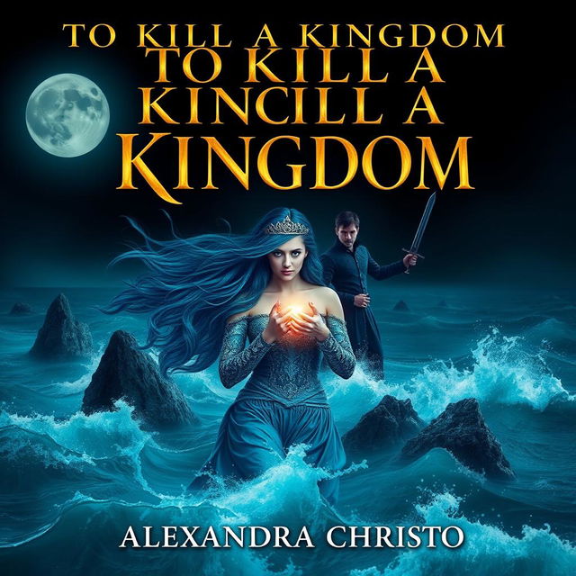 A mesmerizing book cover for 'TO KILL A KINGDOM' by ALEXANDRA CHRISTO