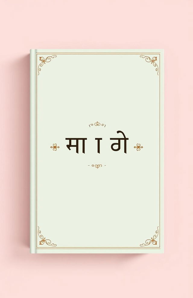 A minimalistic book cover design titled 'মন কেমলিয়া' featuring elegant typography