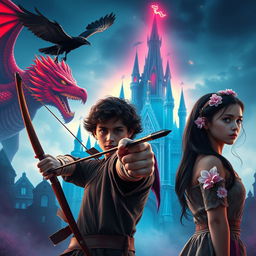 A mystical horror poster for a fantasy film set in Fantasyland