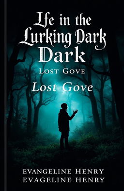 A captivating book cover for 'Life in the Lurking Dark: Lost Grove' by Evangeline Henry