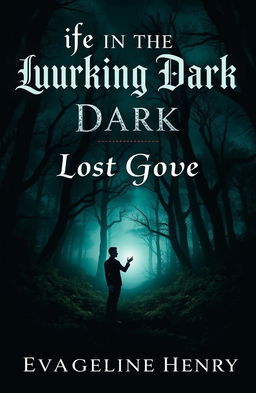 A captivating book cover for 'Life in the Lurking Dark: Lost Grove' by Evangeline Henry